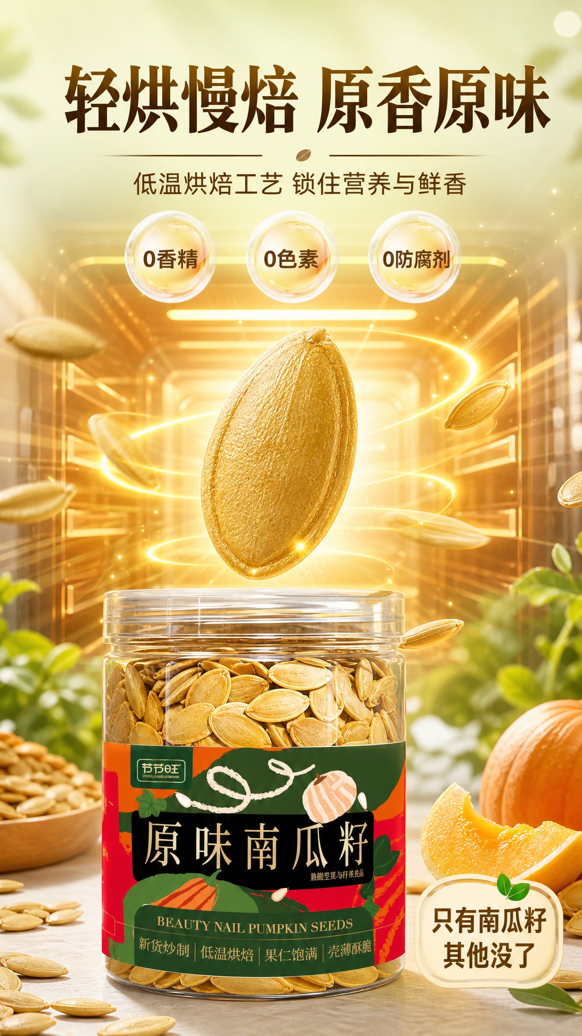 [商品] 使用【图1】节节旺原味南瓜籽罐装产品；保留透明罐身、… - 图片创意预览