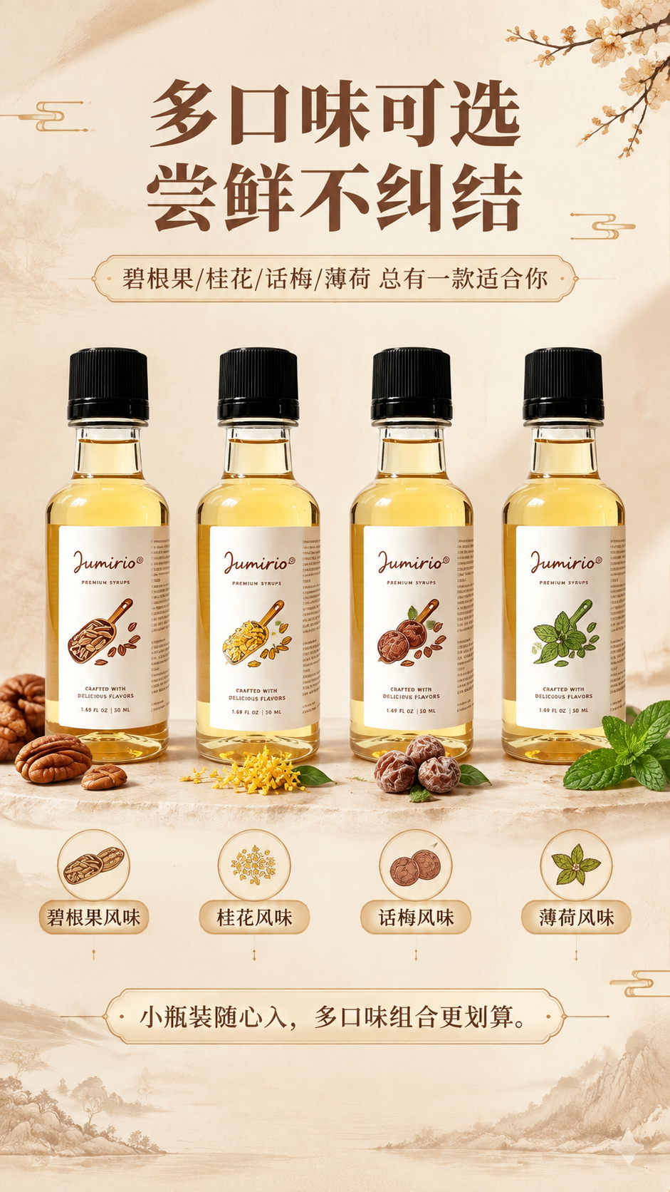[商品] 使用【图3】【图7】多瓶组合图；保留50ml透明玻璃… - 图片创意预览