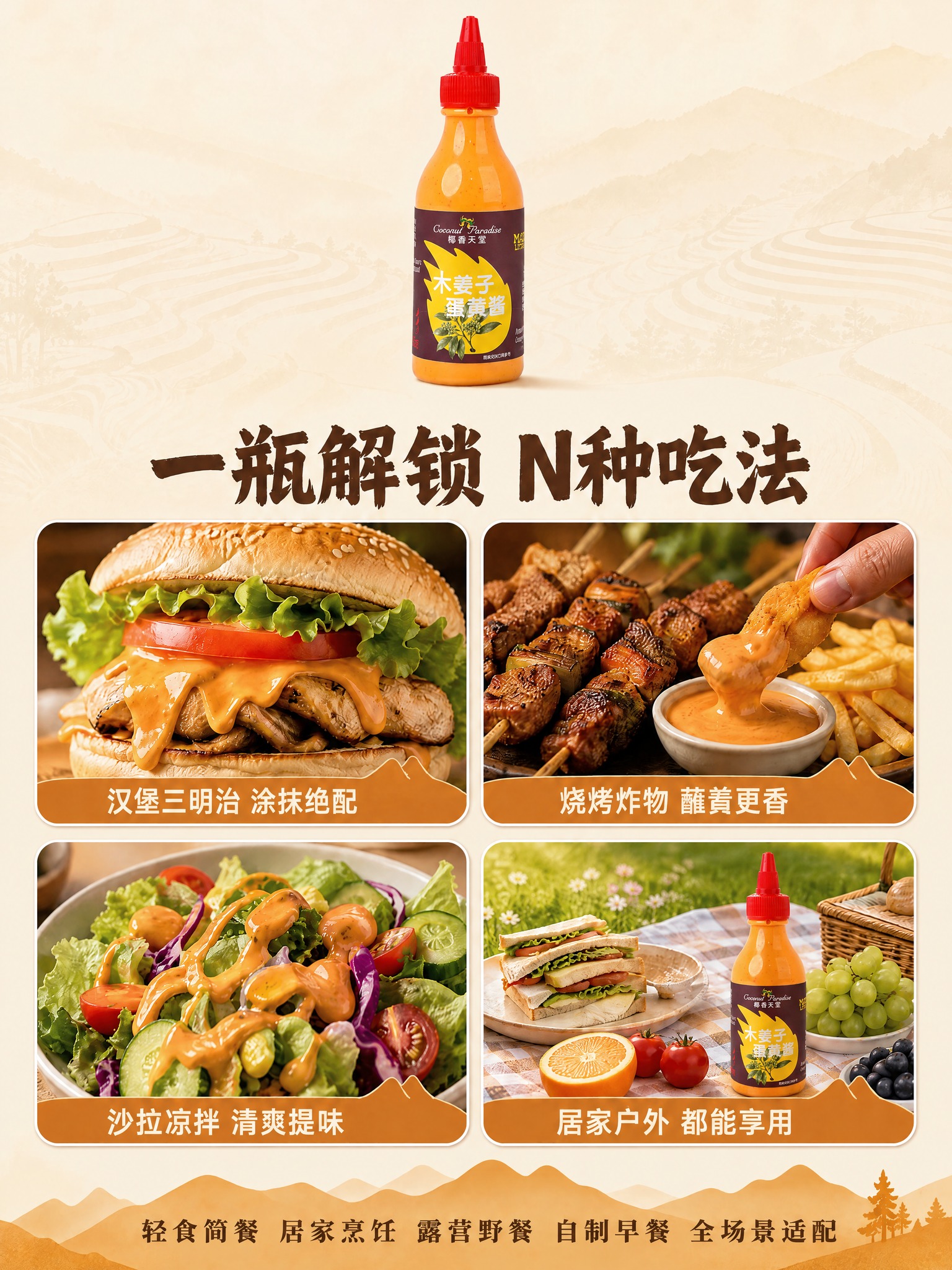 图生图编辑：将第一张电商详情图中的产品瓶身，替换为第二张参考图… - 图片创意预览