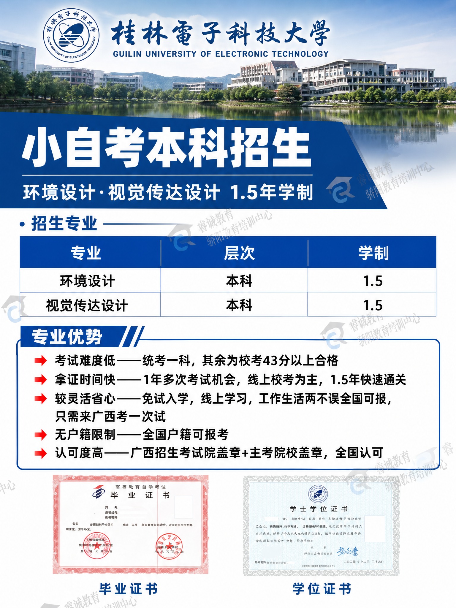 简约商务教育风成人自考招生海报，3:4竖版，灰白简约商务风，白… - 图片创意预览