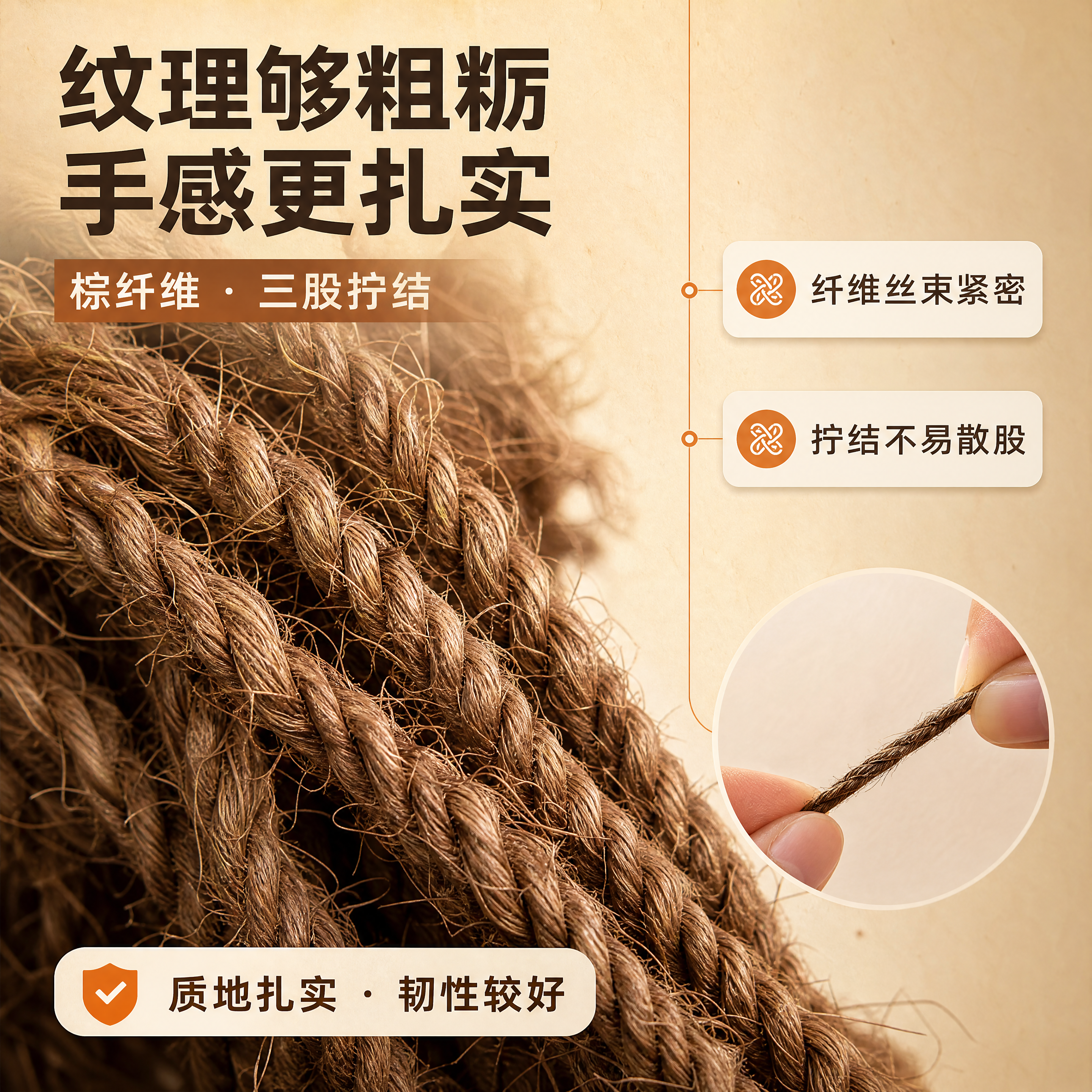 [商品] 使用【图3】纤维纹理特写作为主图，结合【图2】手部轻… - 图片创意预览