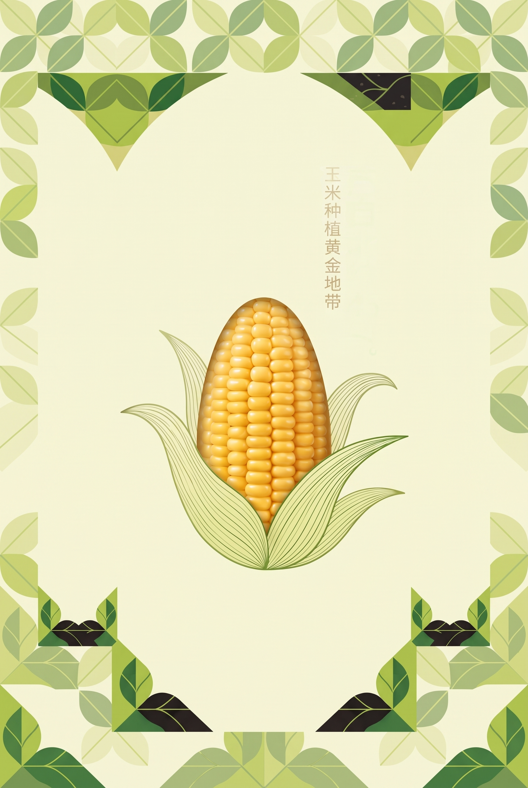 把整个产品包装中央的叶子跟背景单独提取出来，其他的不要 - 图片创意预览