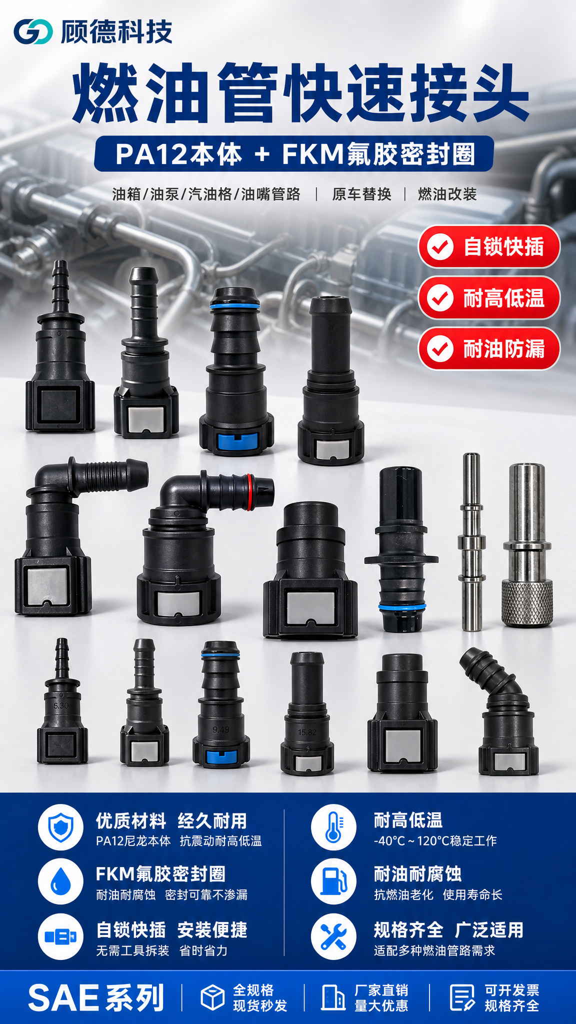 [商品] 使用【图1】【图3】燃油管快速接头全家福产品图；保留… - 图片创意预览