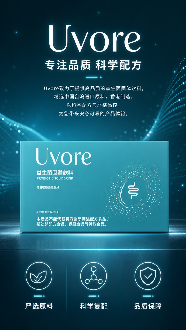 [商品] 使用【图1】Uvore益生菌固體飲料外盒作品牌产品展… - 图片创意预览