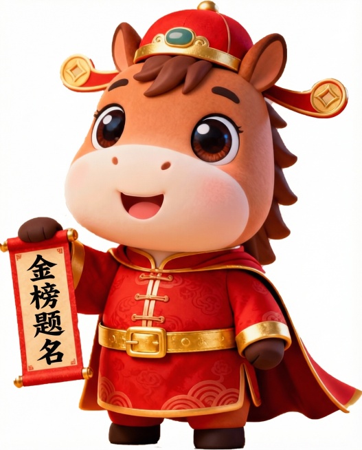 将卷轴上的文字“马上暴富”改为“金榜题名”预览效果