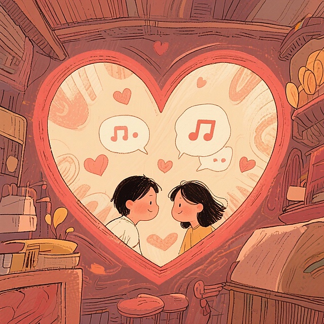 我做了一个小程序名为《爱的测试集》，功能包括依恋风格测试、择偶测试、爱的五种语言等。现在我想给小程序设计一个Logo，请帮我设计一下， Logo图片不需要包含文字