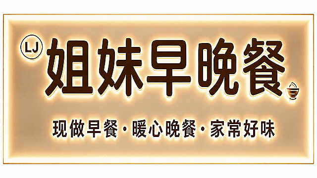 修复文字变形问题，确保所有文字字形端正清晰、笔画均匀不变形，保持暖金色发光灯箱招牌整体风格不变，保留所有文字内容和设计元素，尺寸为宽452厘米高222厘米比例