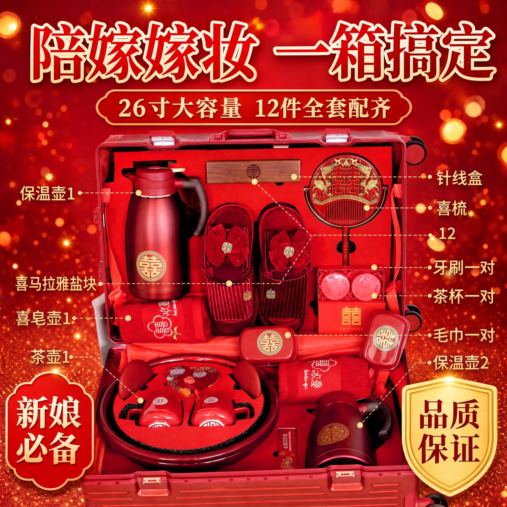第三张图 ：一：针线盒 喜梳 产品图片不对 改一下 二：牙刷一… - 图片创意预览