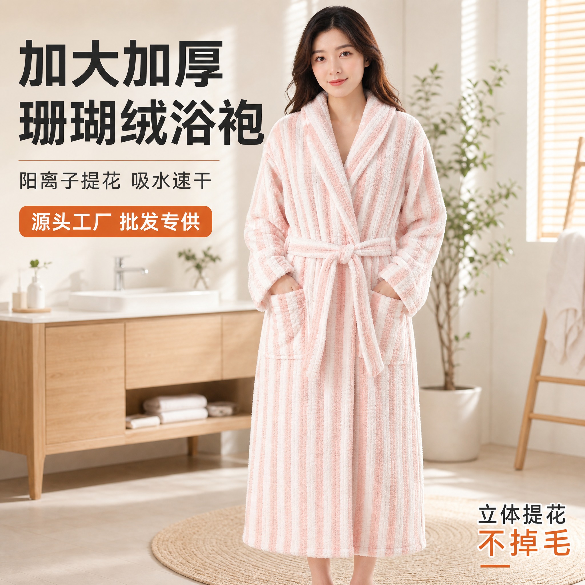 [主图-1] 1688批发主图首图，主题为加大加厚宽条阳离子提… - 图片创意预览