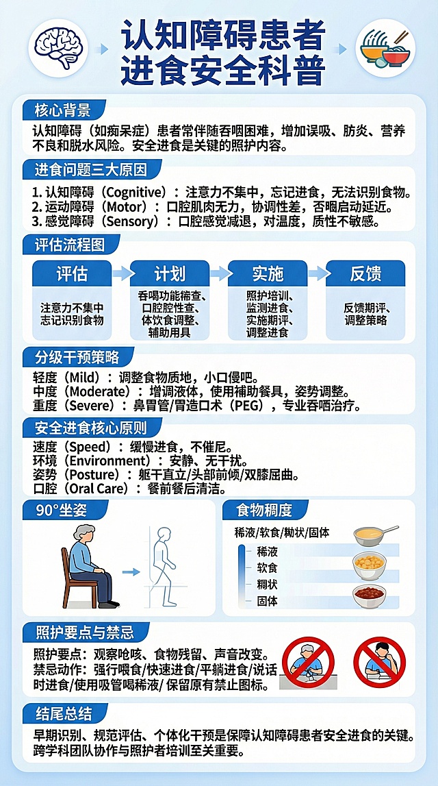 优化排版与视觉呈现，采用更专业的医疗科普版式，规整文字模块，优化图标与插图的精致度，主色调医疗蓝+白色，保持内容完整