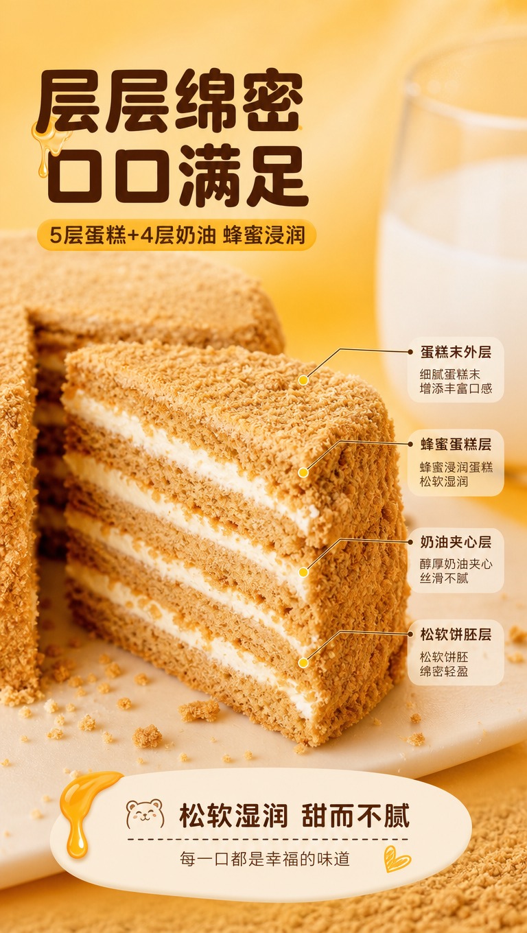 [商品] 使用【图5】【图6】【图7】熊三岁提拉米苏蛋糕切面图… - 图片创意预览