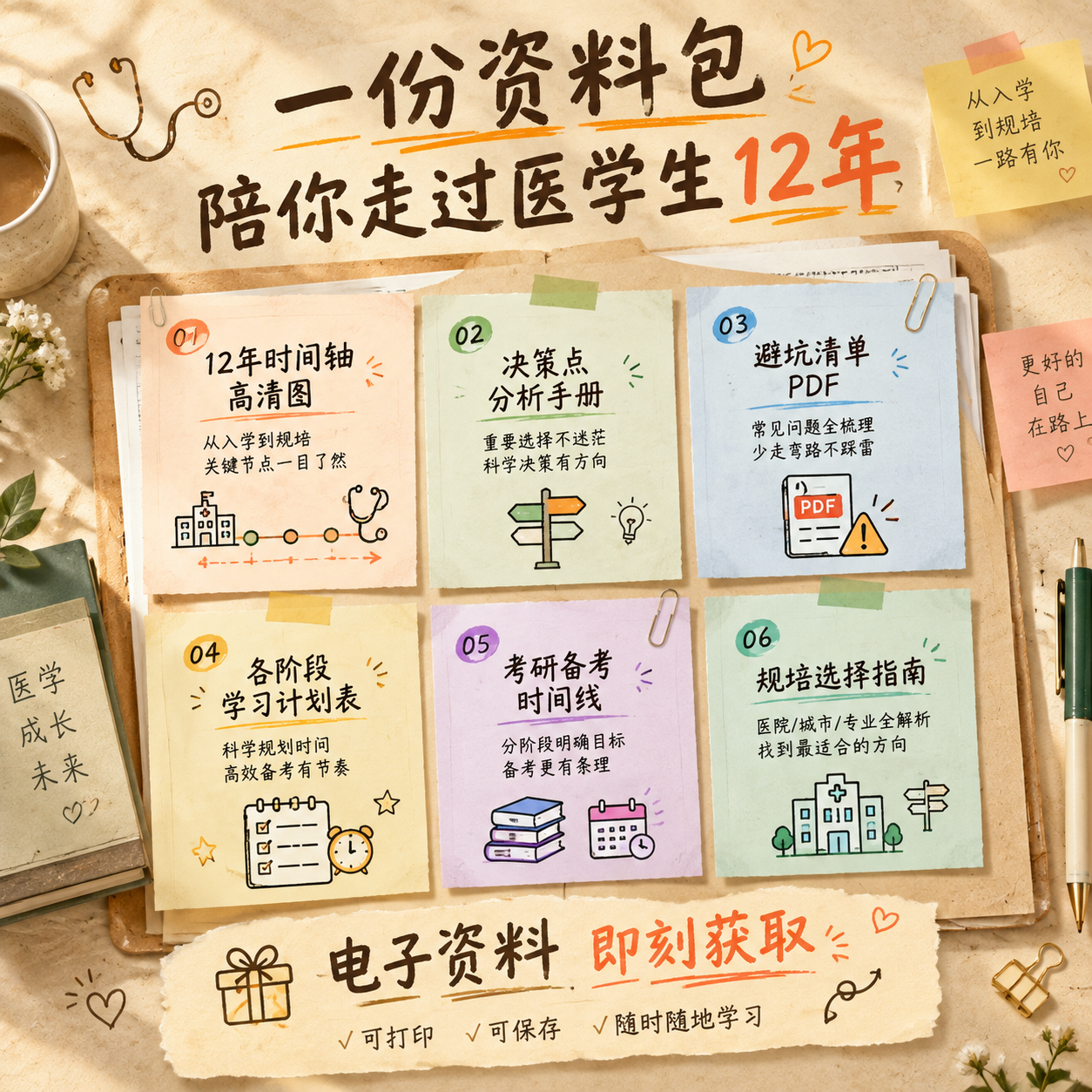[主图-5] 资料包内容与获取方式 权益说明 [统一基调] 小… - 图片创意预览