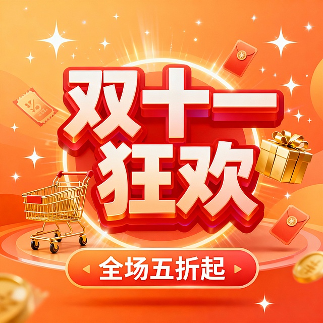 双十一狂欢海报