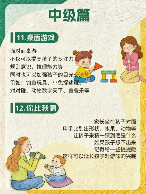 统一手绘风格，保留所有文字和布局，生成清晰的星宝眼神对视训练图文内页，保持原排版和配色，适配小红书发布预览效果