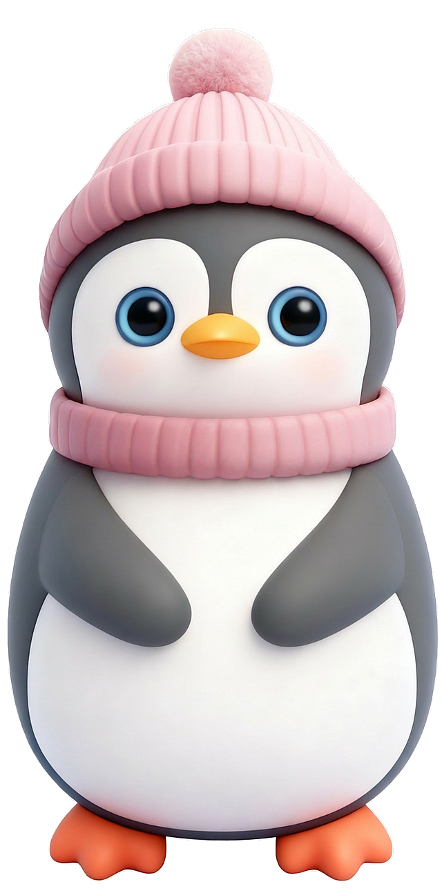 帽子和围巾变成粉色