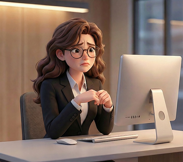 表情换一下就是发愁的表情