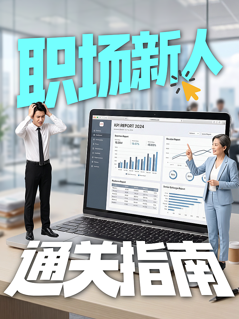 职场指南大字报视觉创意小红书封面