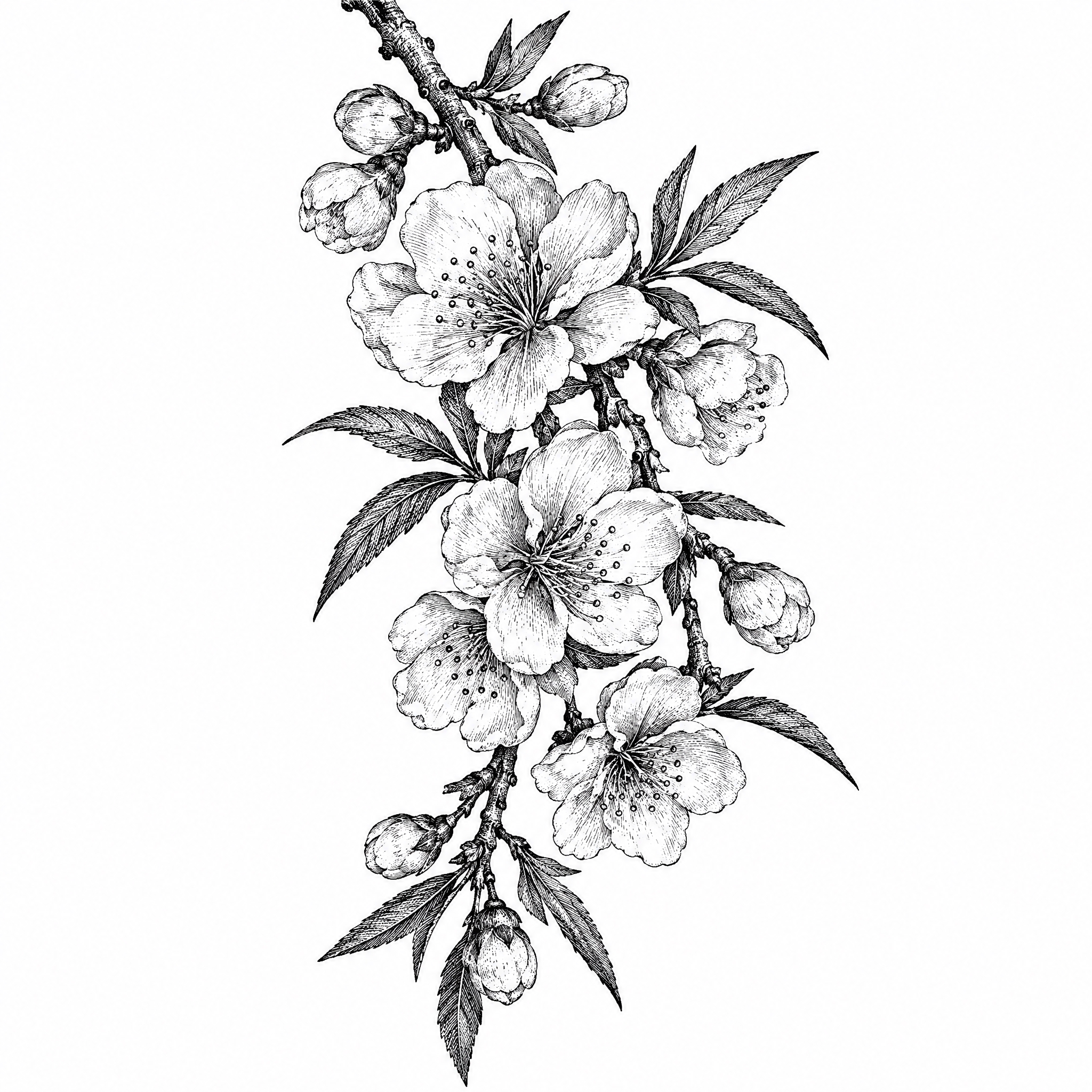 参考图中包装上的黑白铜版画/古典植物雕版线描风格，重新绘制一幅… - 图片创意预览
