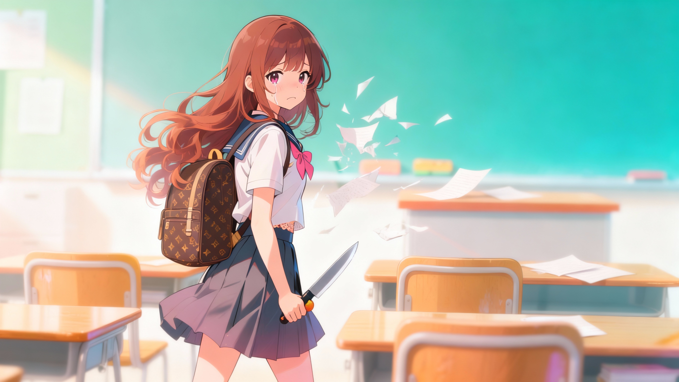 苏曼丽生气，掏出一把水果刀 - 图片创意预览