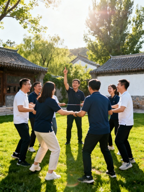 生成古北水镇公司团建图片，10张预览效果