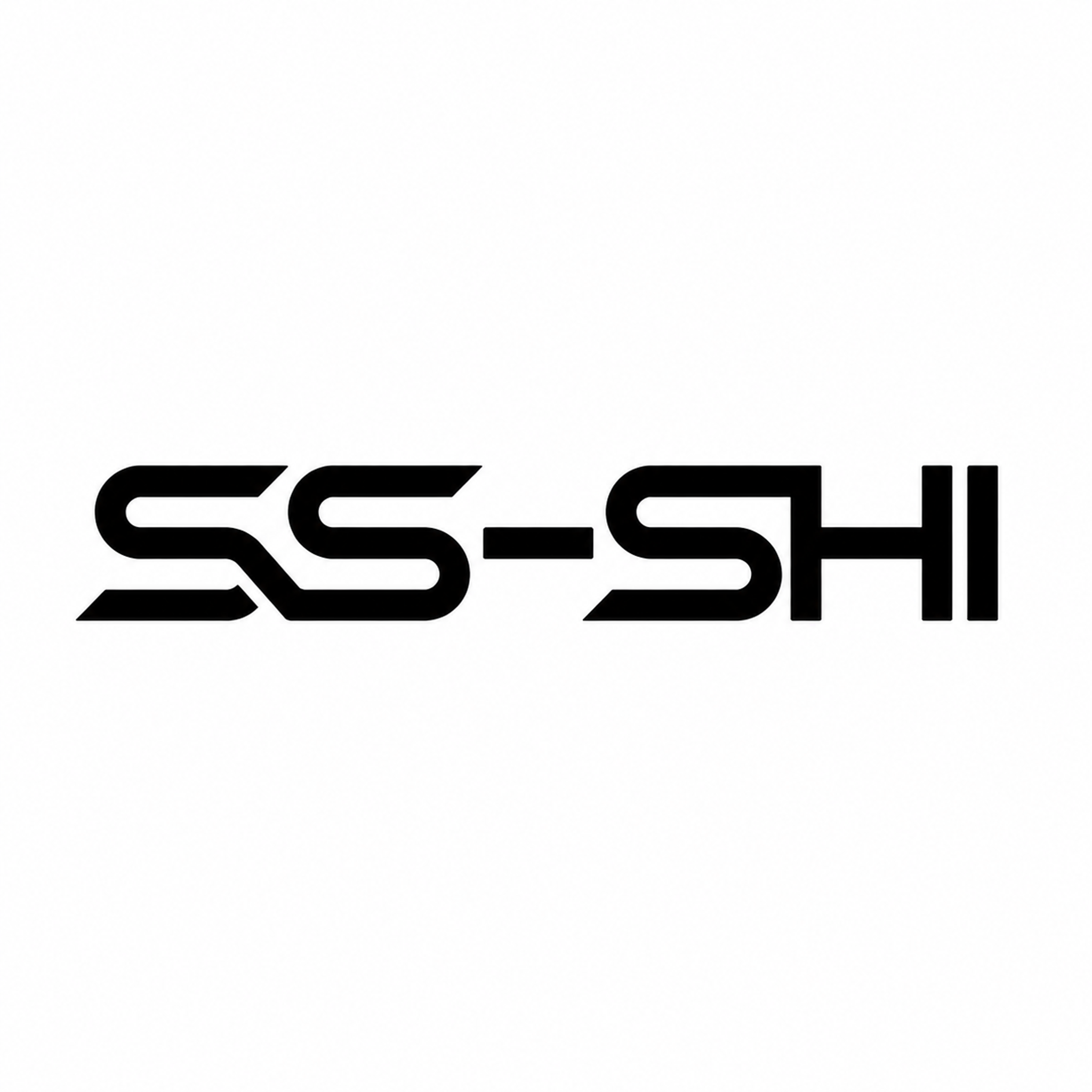 保持原有的"SS-SHI"字体设计和字形结构完全不变，背景改为… - 图片创意预览