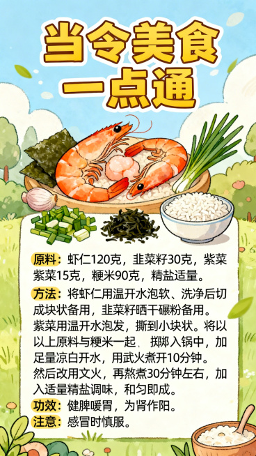 手绘卡通美食海报预览效果