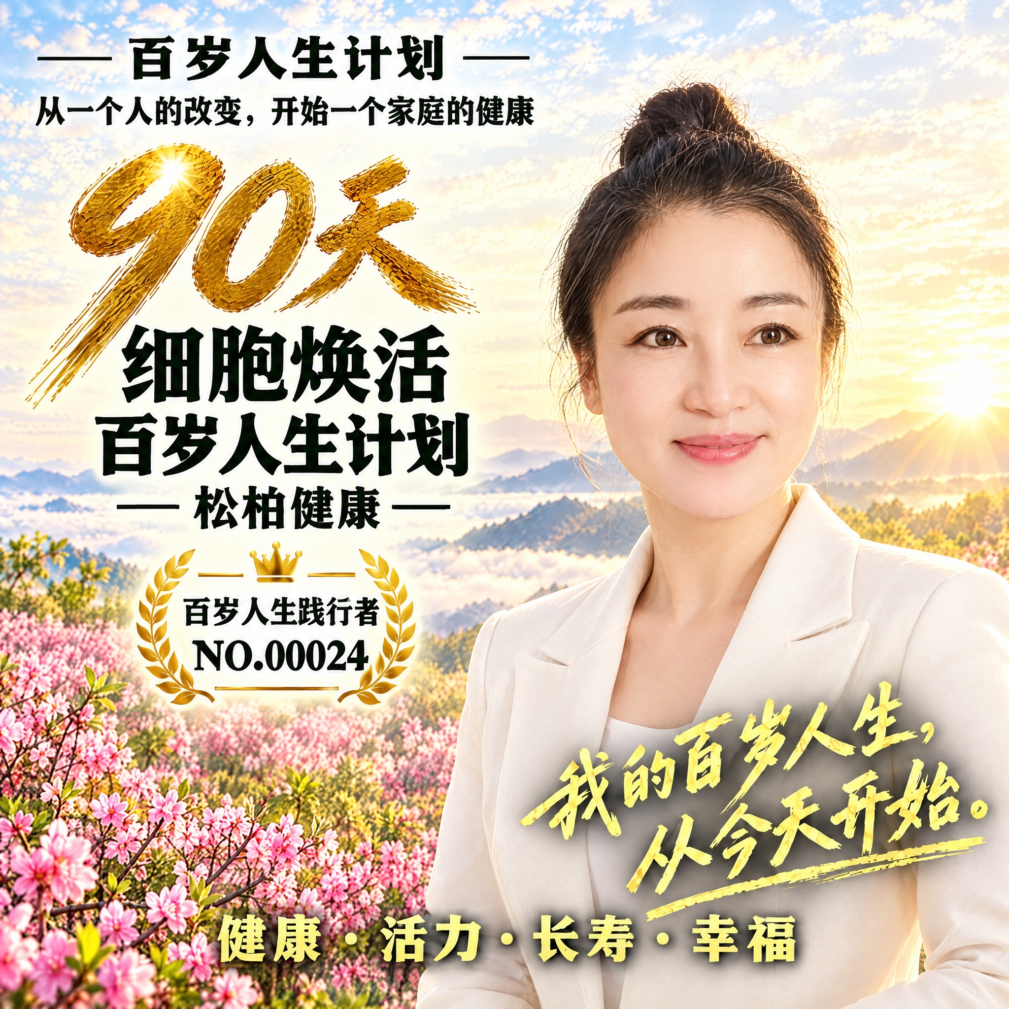 参照第一张海报的版式与风格，制作一版正方形海报（1:1），人物… - 图片创意预览