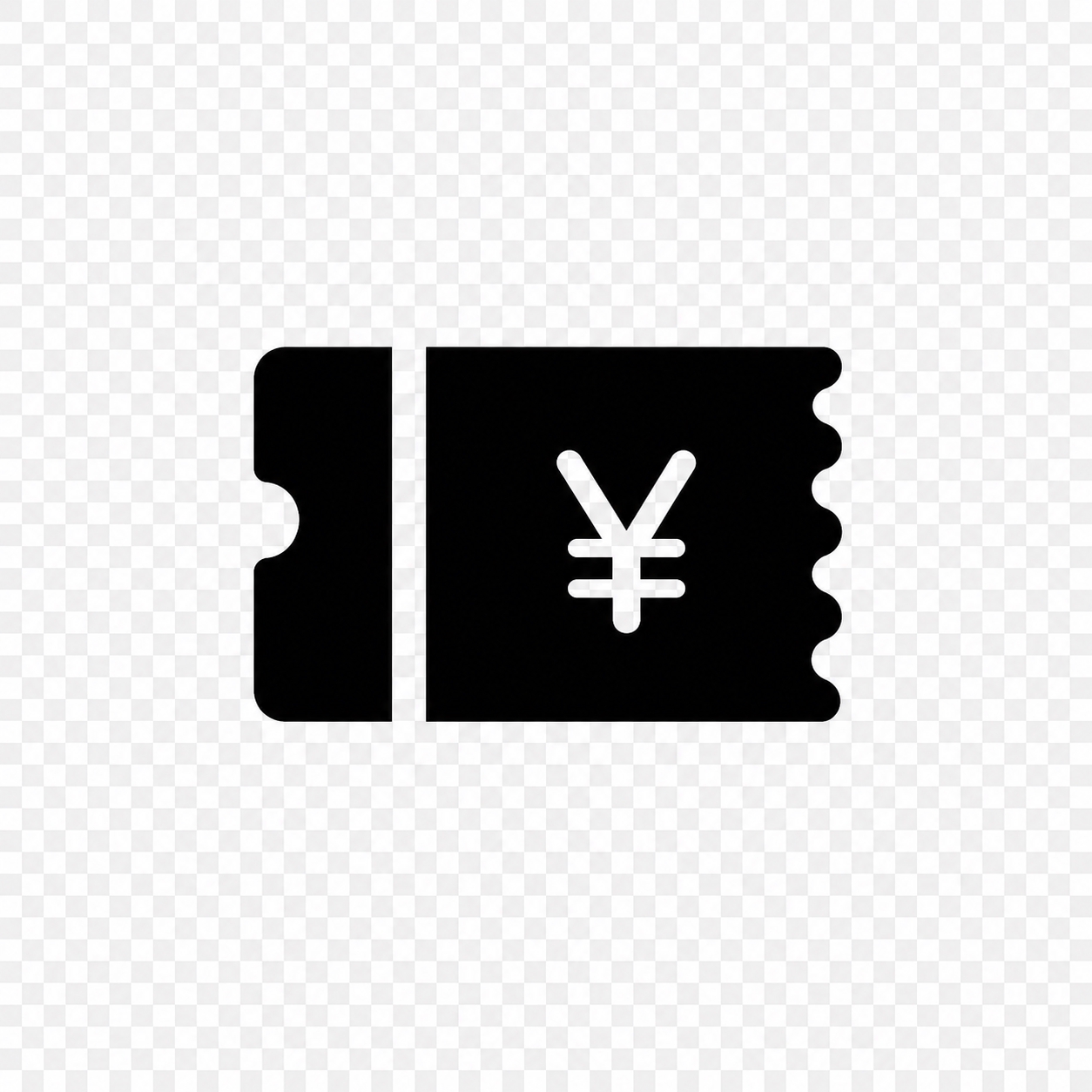 将图中的蓝色优惠券图标（含人民币符号）整体改为纯黑色，背景改为… - 图片创意预览