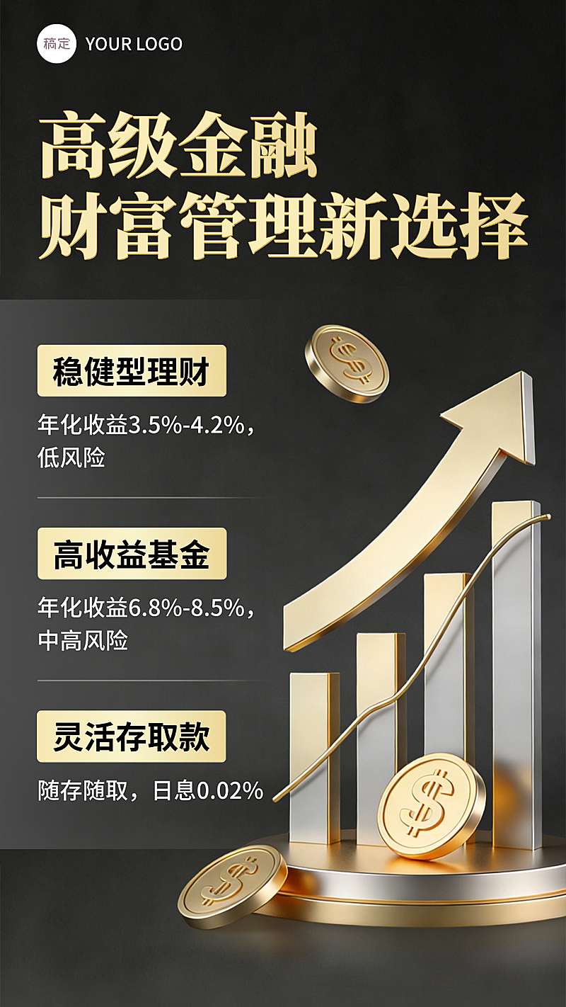 金融财富管理产品海报