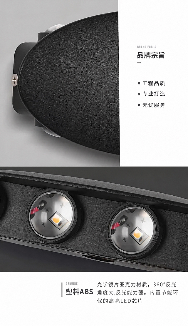 将图片中所有的"压铸铝"文字替换为"塑料ABS"，保持原有字体、大小、颜色和位置不变，其他内容完全保留