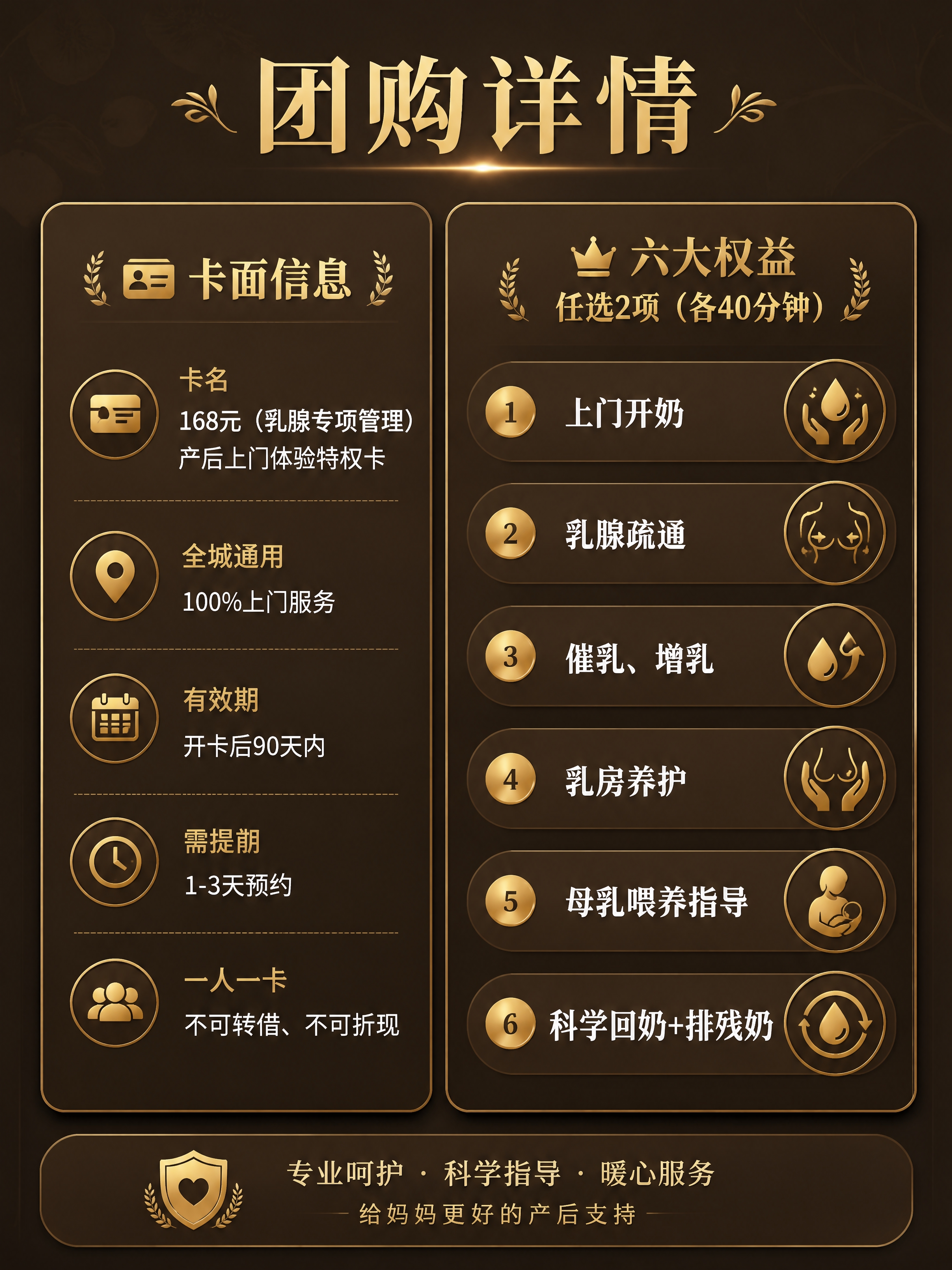 [商品] 使用【图1】中的团购详情信息；保留六大权益项目名称（… - 图片创意预览