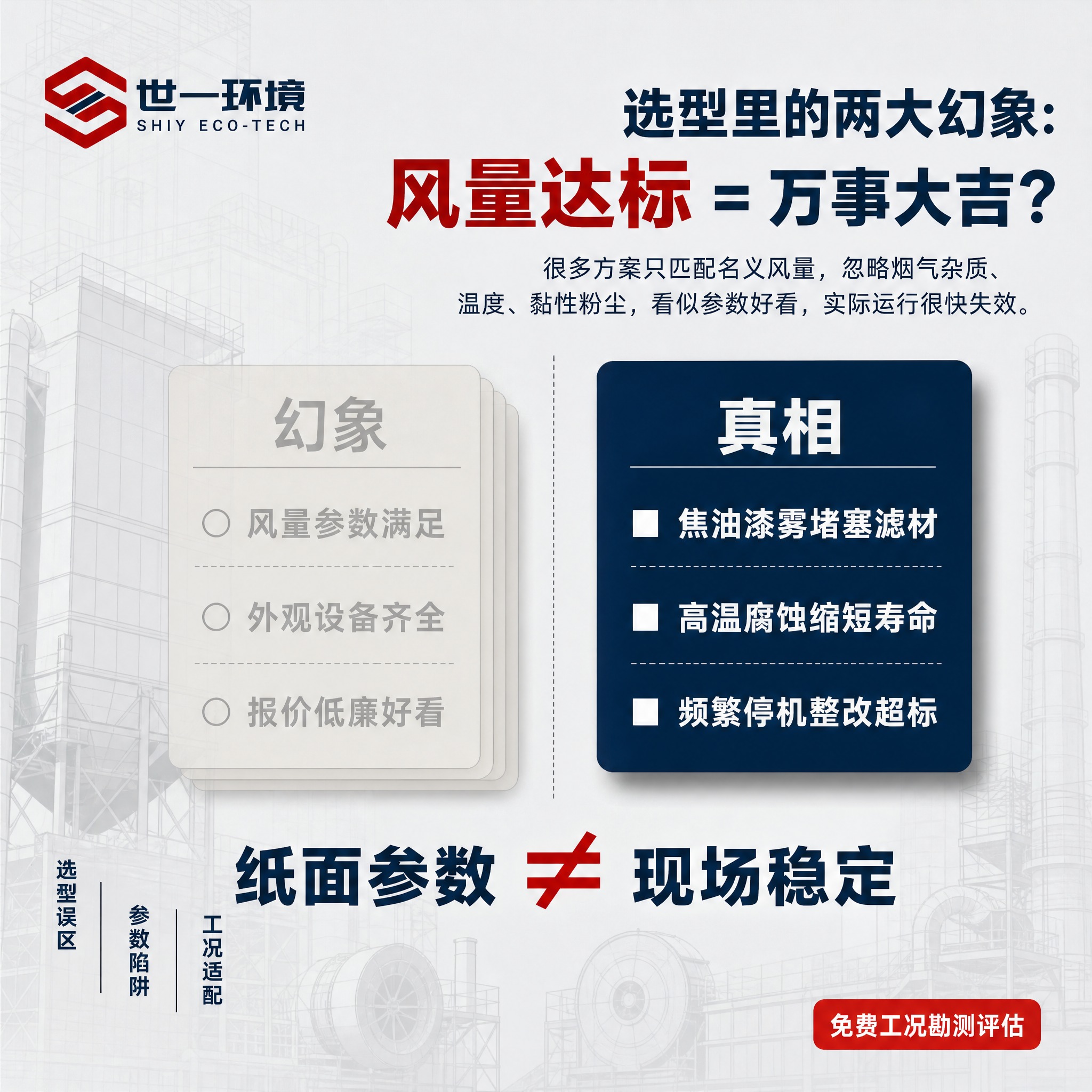 一张1:1正方形环保行业宣传海报，高级工业风，虚实幻影对比版式… - 图片创意预览