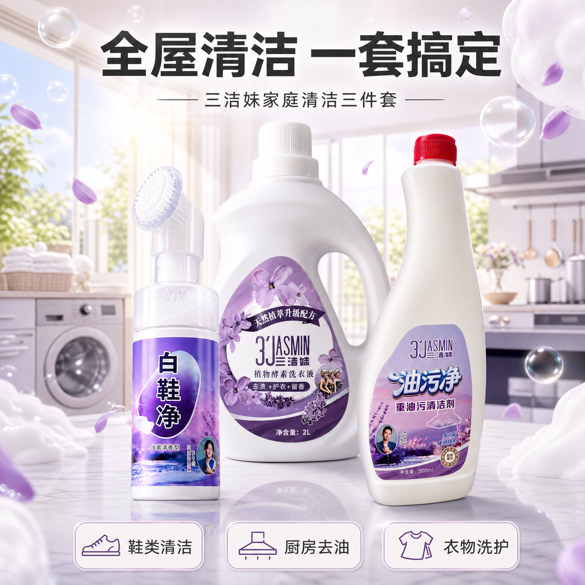 [商品] 使用【图10】白鞋净（紫色标签+白色刷头盖）、【图9… - 图片创意预览