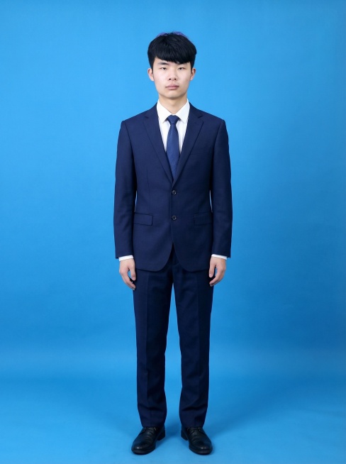 根据人物面部特征生成全身证件照，风格比较正式点的预览效果
