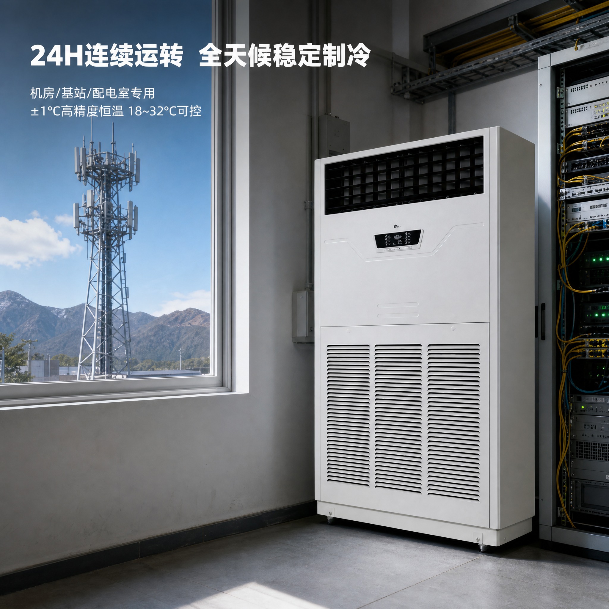 [主图-2] 主题：24H连续运转——通信基站室外机房真实场景… - 图片创意预览