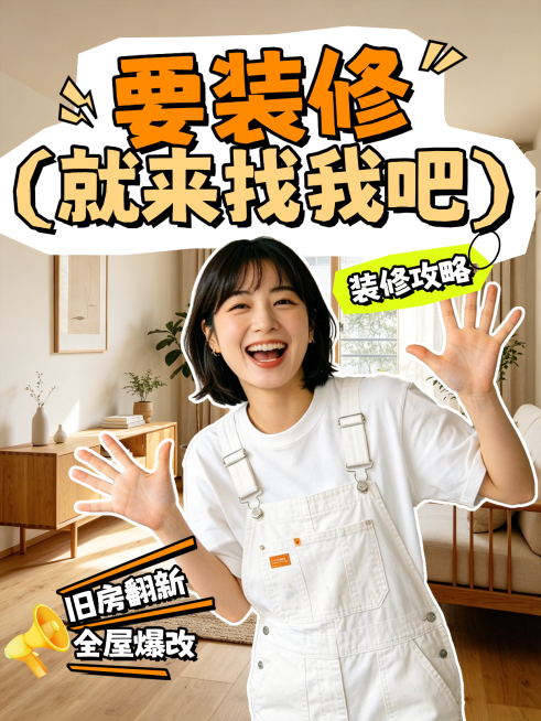 家居拼图装修攻略指南花字小红书封面预览效果