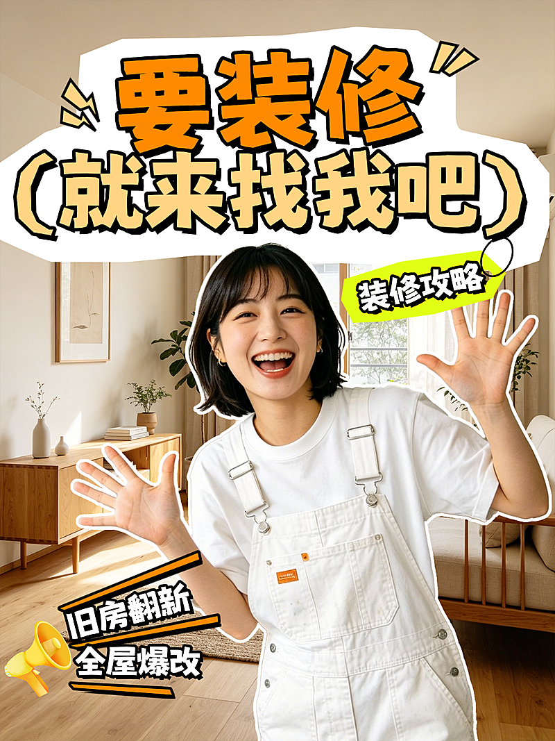 家居拼图装修攻略指南花字小红书封面