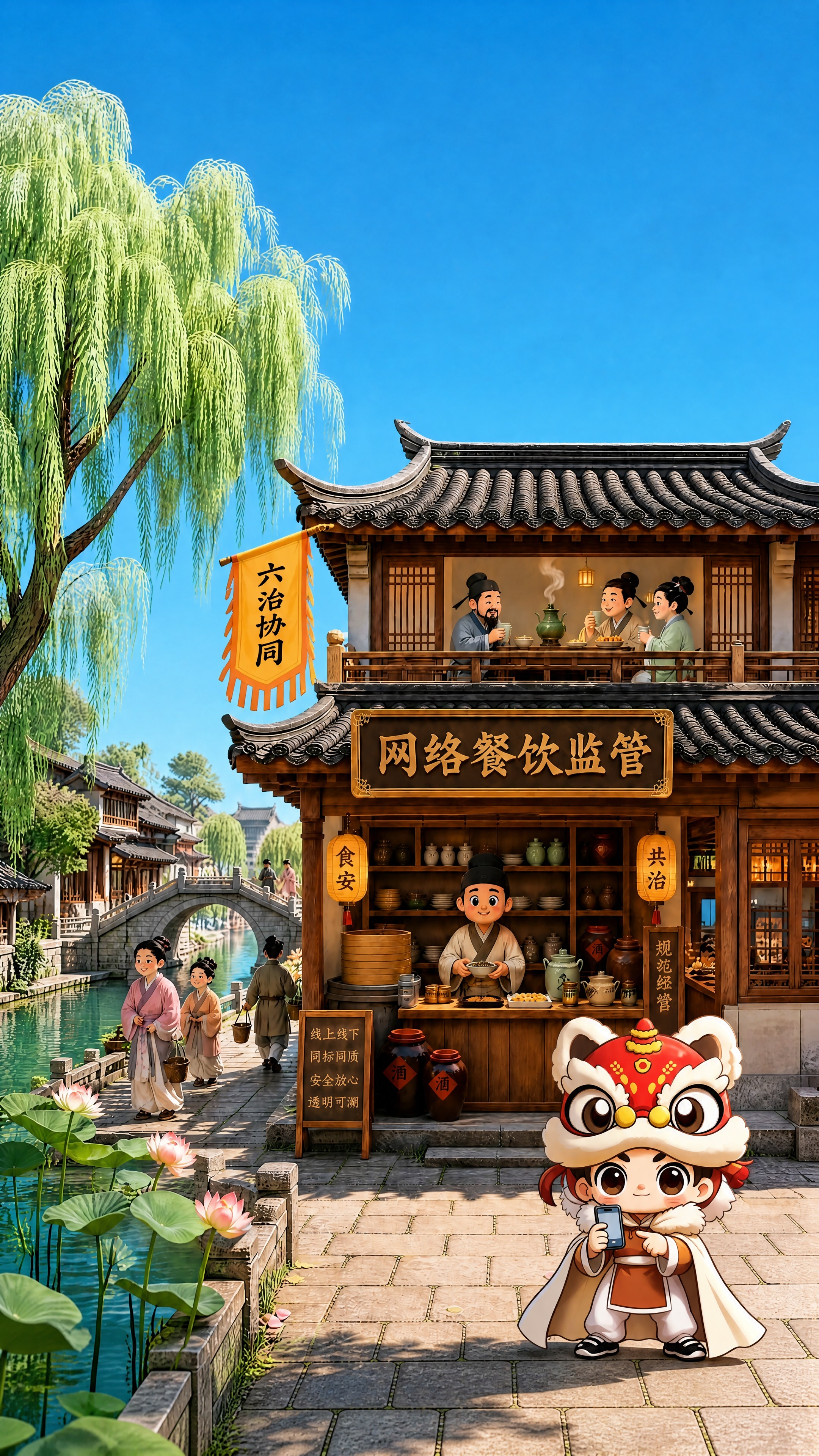 基于第一张图修改：1. 减少天空中的白云数量，让天空更干净清爽… - 图片创意预览