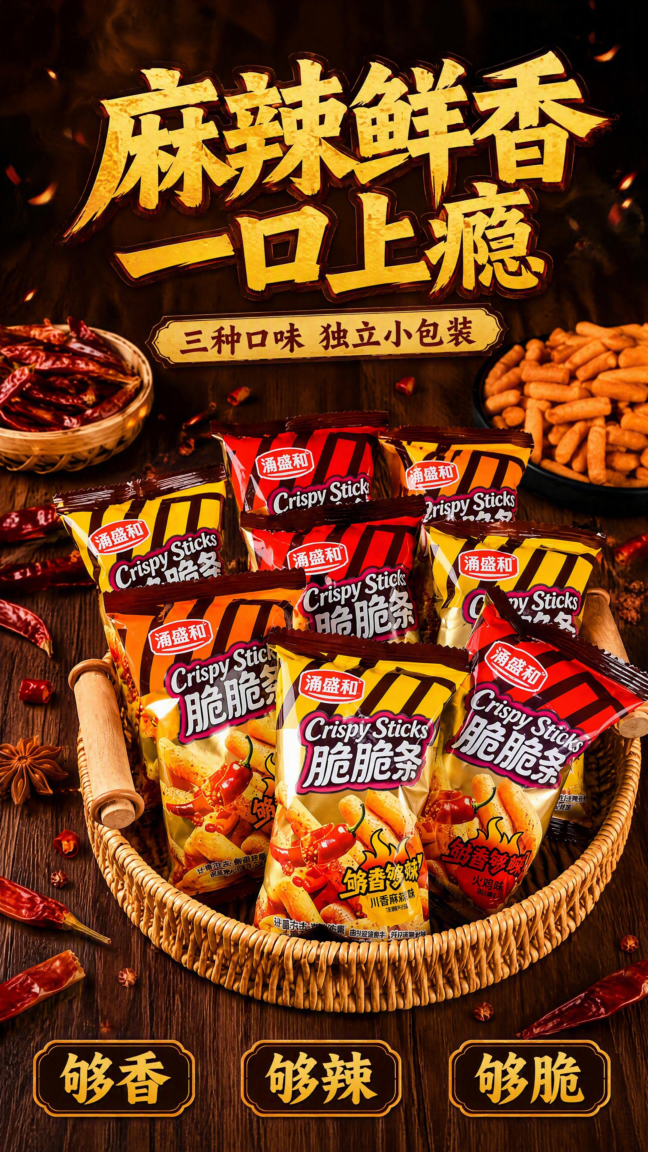 [第1张] 详情页头图-脆脆条多口味全家福主视觉海报。本张使用… - 图片创意预览