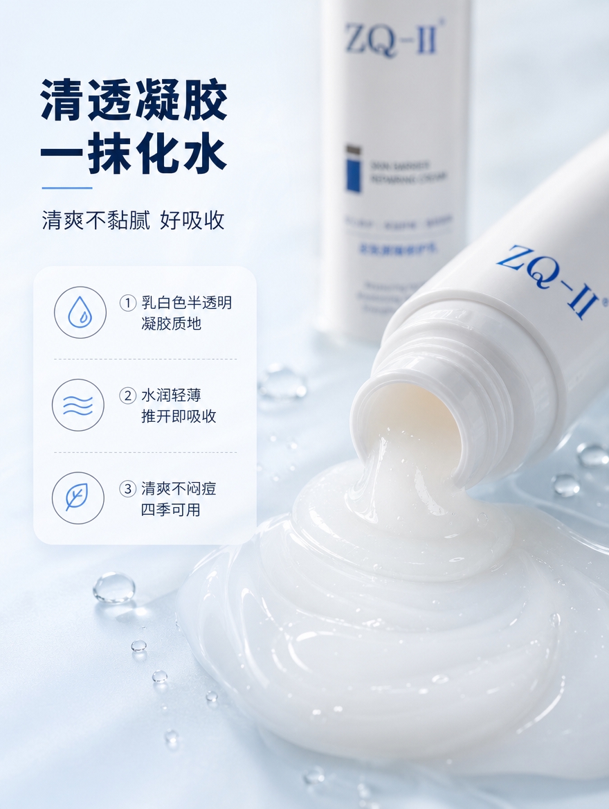 [商品] 使用【图1】ZQ-II皮肤屏障修护乳；保留白色瓶身、… - 图片创意预览