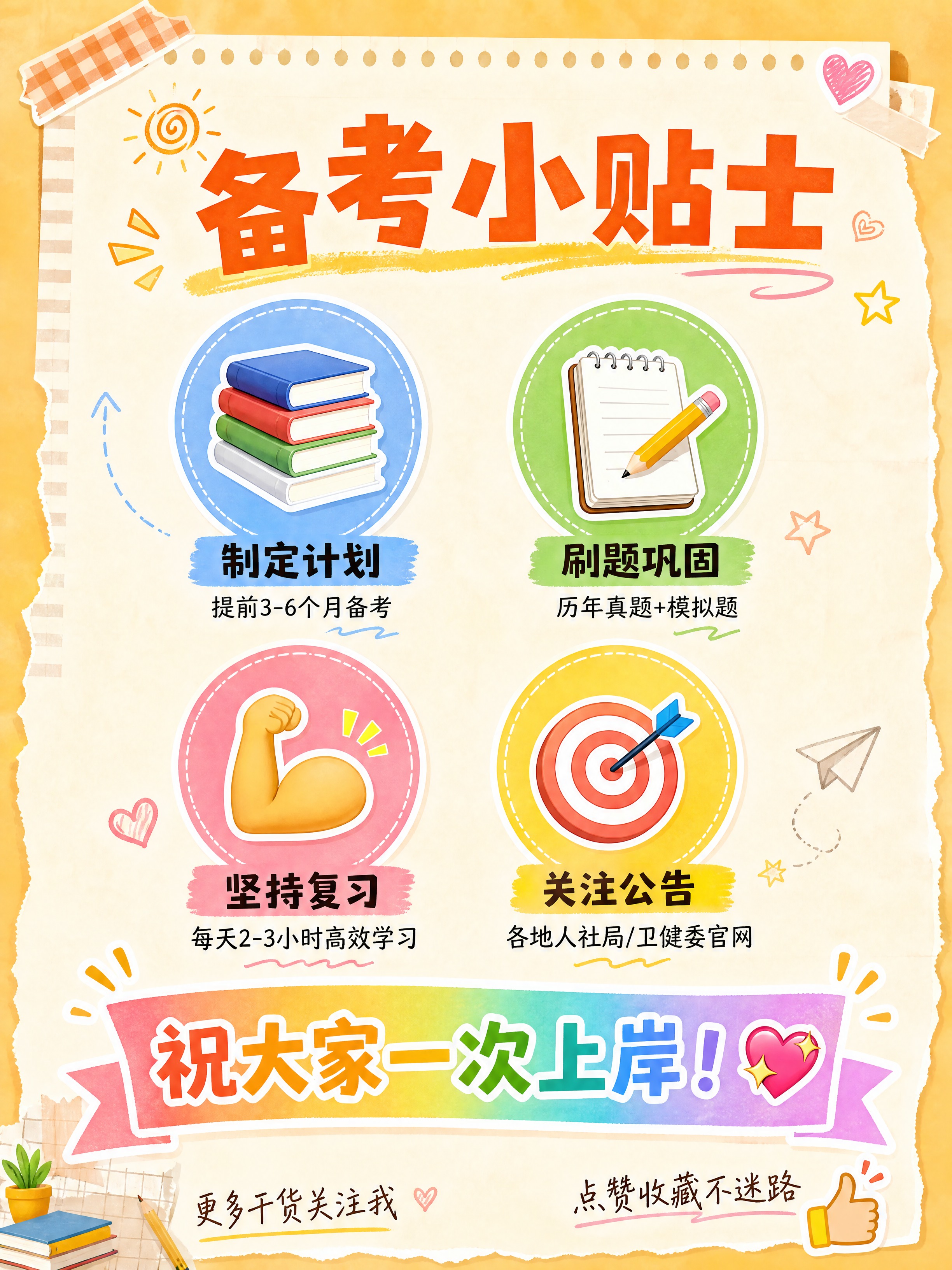 小红书干货结尾图，手账拼贴风格，版式精美，小红书笔记质感，温暖… - 图片创意预览