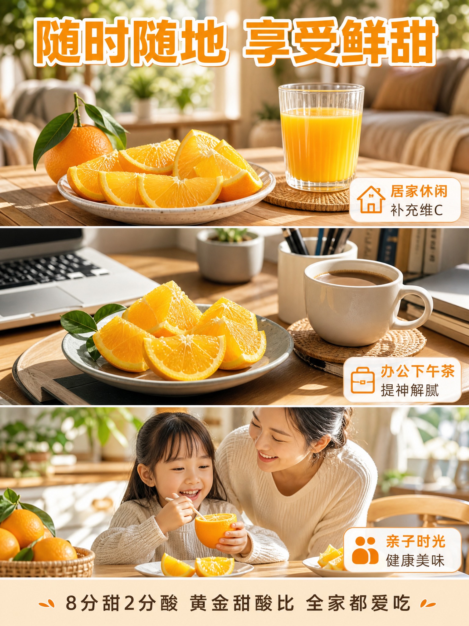 [商品] 使用【图1】带绿叶的新鲜橙子；保留橙黄果皮、果肉颜色… - 图片创意预览