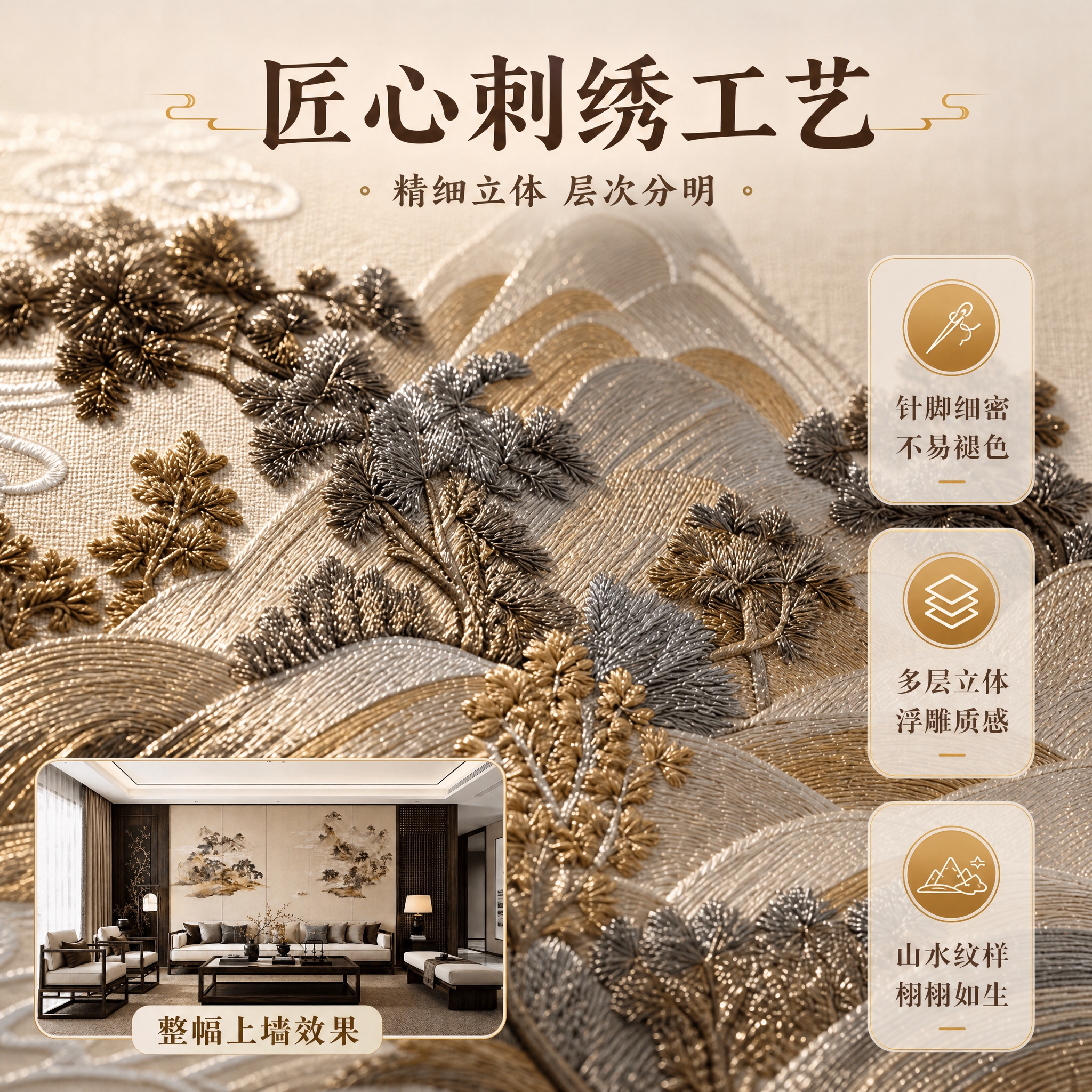 [主图-2] 主题：刺绣工艺细节展示，突出做工精细、层次分明、… - 图片创意预览