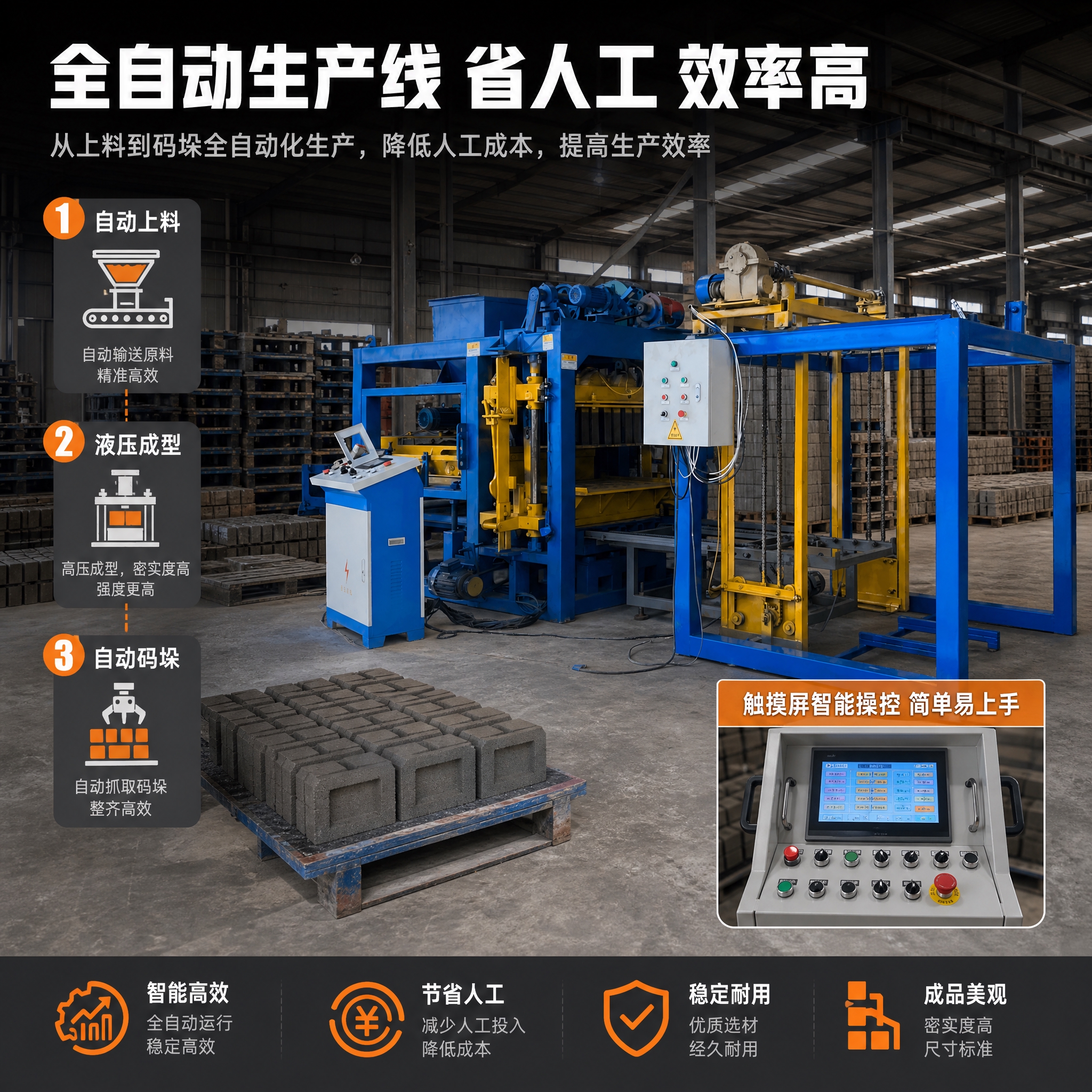 [主图-4] 工厂场景与自动化流程展示图，体现全自动生产优势。… - 图片创意预览