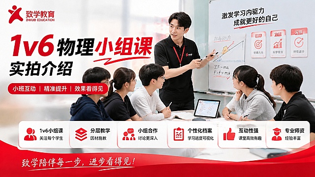 将图片里的学生数量修改为6个，保持整体布局、文字内容和风格不变，调整学生位置适配画面