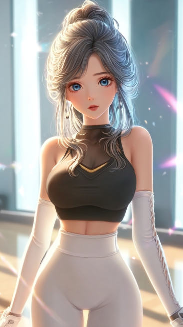 masterpiece, best quality, 8k, ultra-detailed, CG anime girl, full body shot, slender fit figure, bl预览效果