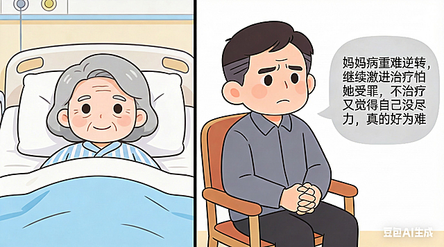 左边的女性改为老奶奶