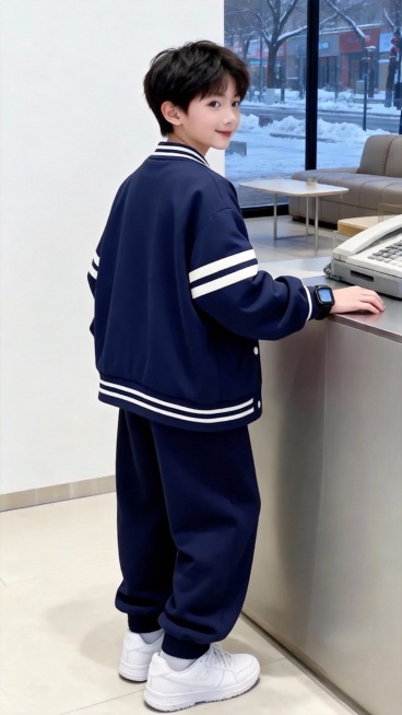 把图1的衣服和裤子给图的2的人物穿上，保留原场景光影，保持图2的人物的五官和发型不变，图片宽高尺寸不变，背景不变，鞋子不变，人物姿势不变，保持图1的衣服和裤子的款式和颜色不变预览效果
