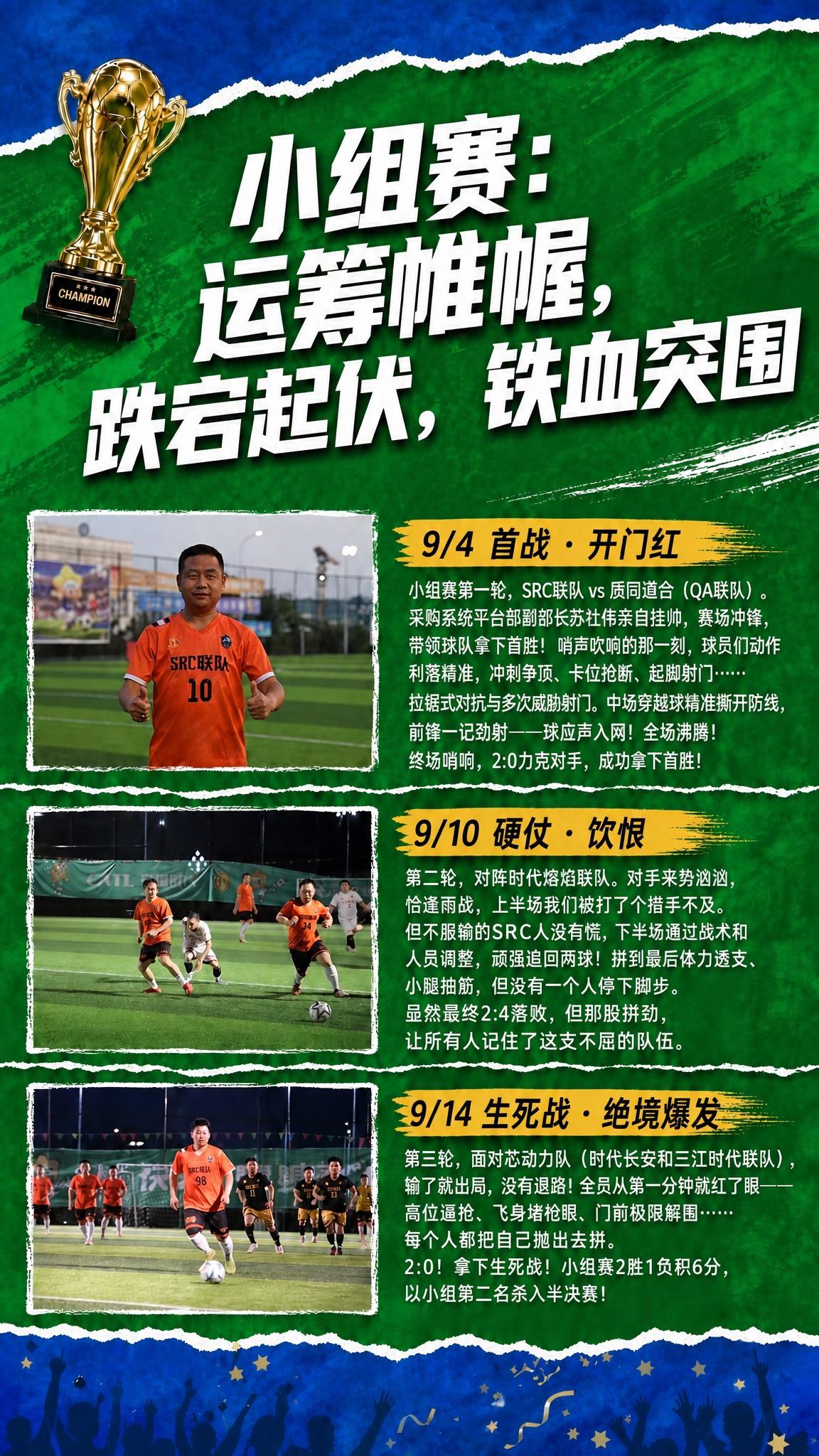 将海报顶部的大标题"燃爆！我们是冠军！"和副标题"砺剑冲霄汉，… - 图片创意预览