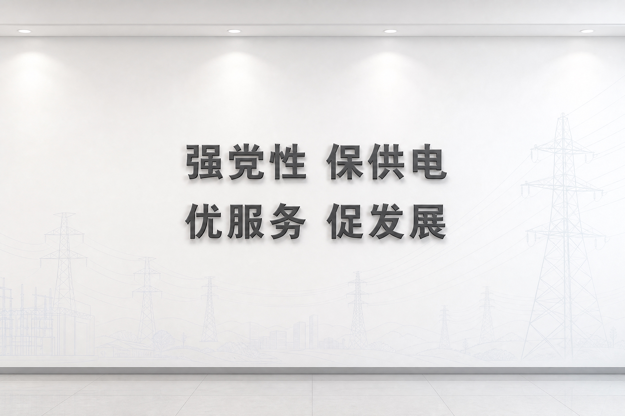 生成横版白墙立体字效果图：整面白色墙面完整显示，墙面底纹为极浅… - 图片创意预览